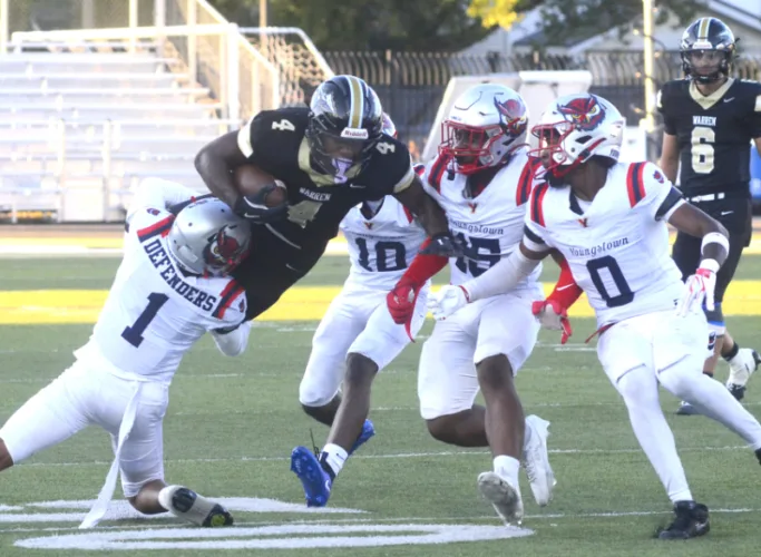 Harding comes back to down Youngstown for first win